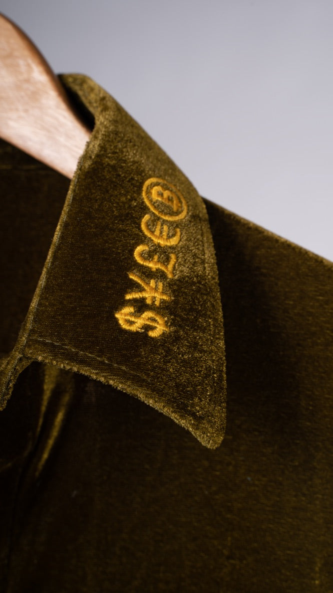 Velour Polo Shirt