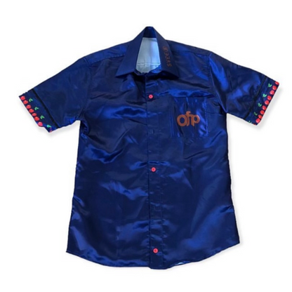 Satin Button Up