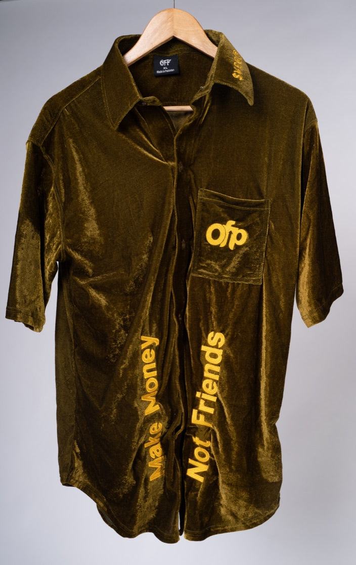 Velour Polo Shirt
