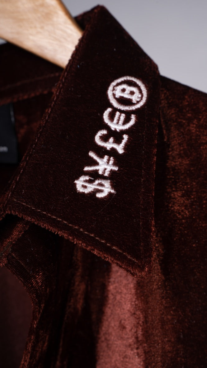 Velour Polo Shirt