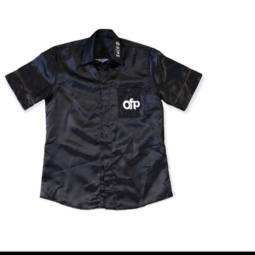 Satin Button Up