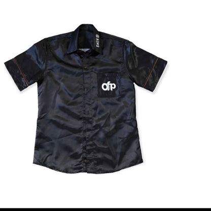 Satin Button Up