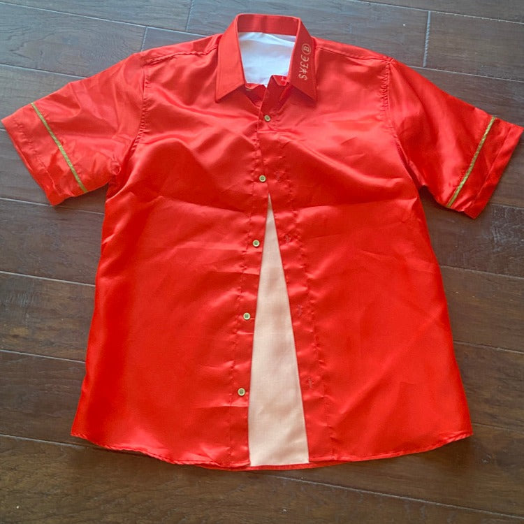 Satin Button Up